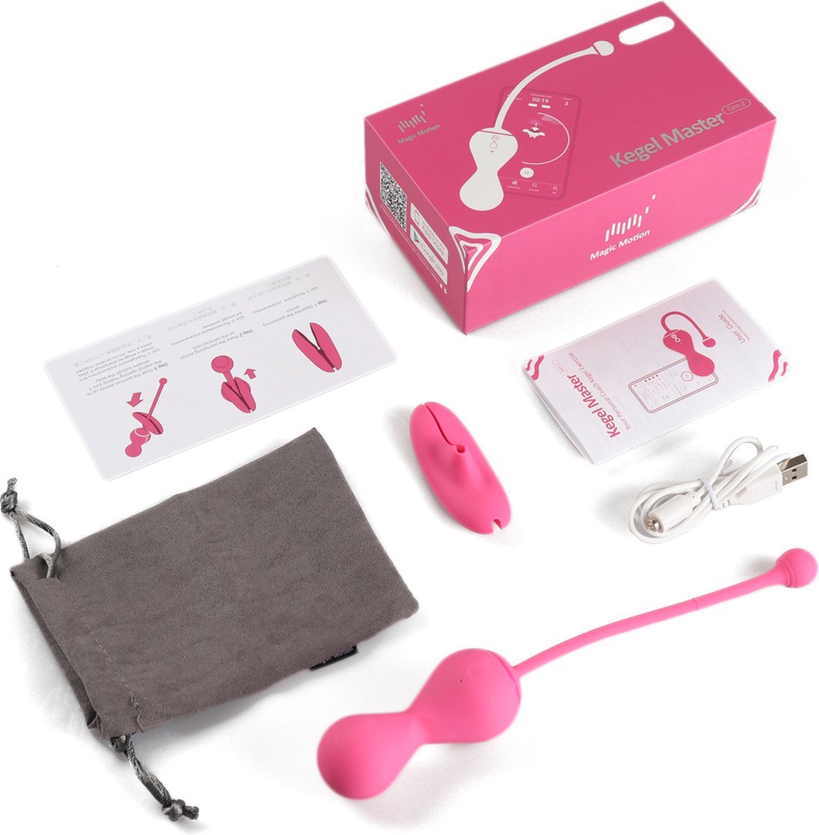 Magic Motion Kegel Master Gen 2 Akıllı Telefon Kontrollü Kegel Egzersiz Cihazı Giyilebilir Vibratör