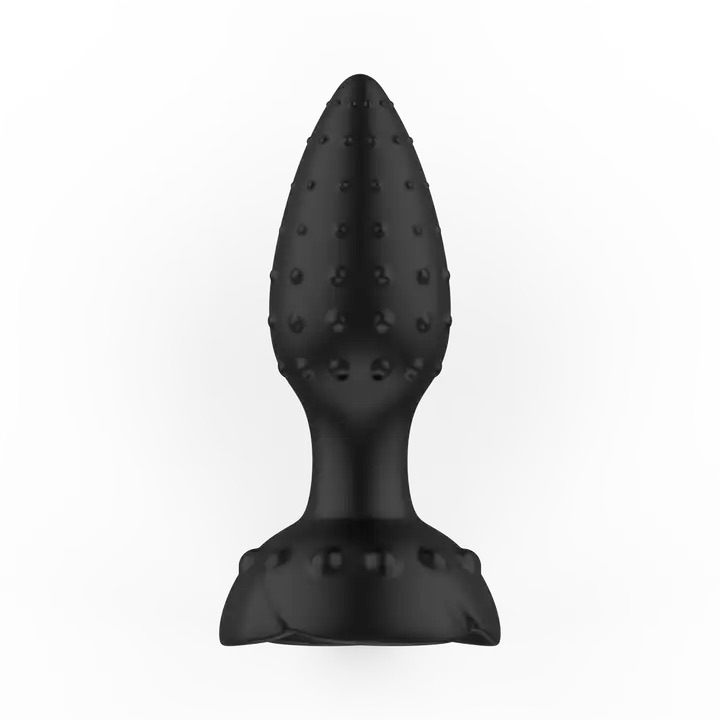 Carmine Wireless Kumandalı Gül Model Tırtıklı Anal Plug Vibratör