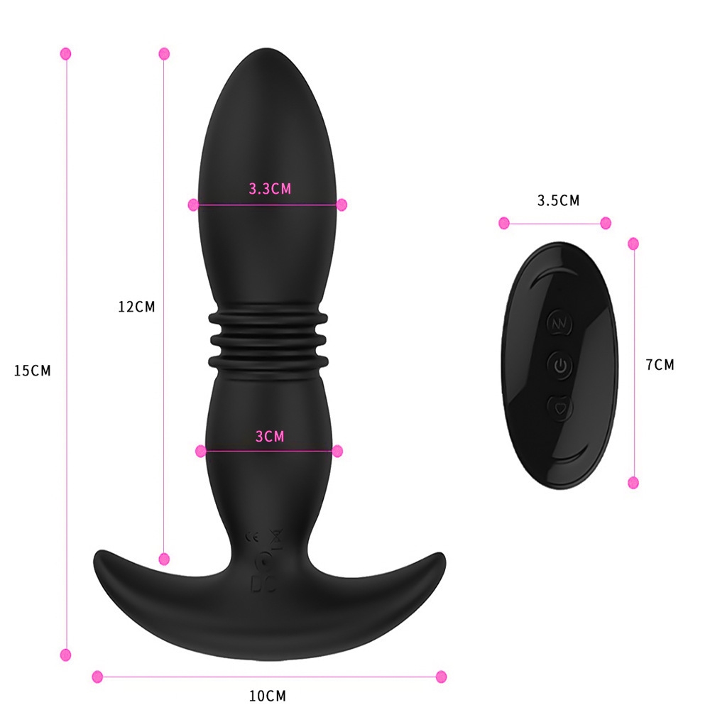 Wireless Kumandalı 7 Modlu Su Geçirmez Titreşimli Anal Vibratör