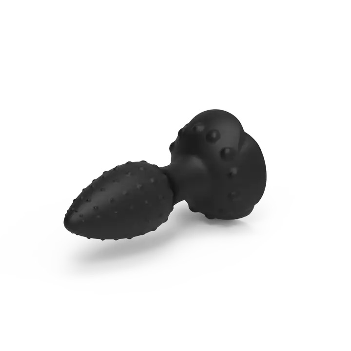 Carmine Wireless Kumandalı Gül Model Tırtıklı Anal Plug Vibratör