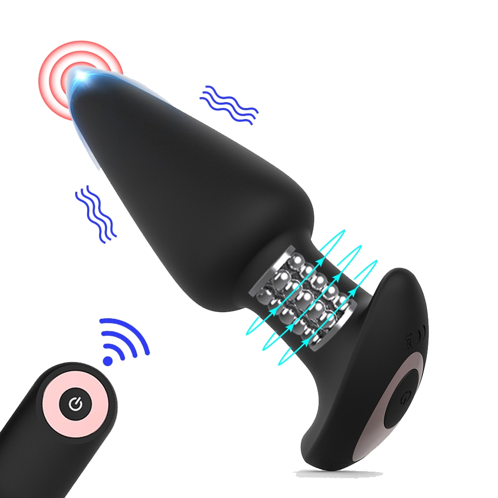 Wireless Kumandalı 10 Modlu Su Geçirmez Titreşimli Giyilebilir Anal Plug Vibratör