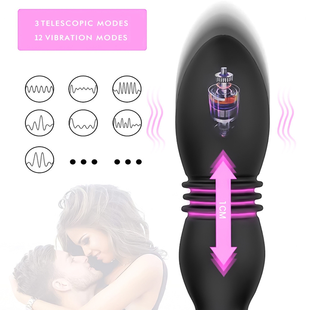 Wireless Kumandalı 7 Modlu Su Geçirmez Titreşimli Anal Vibratör