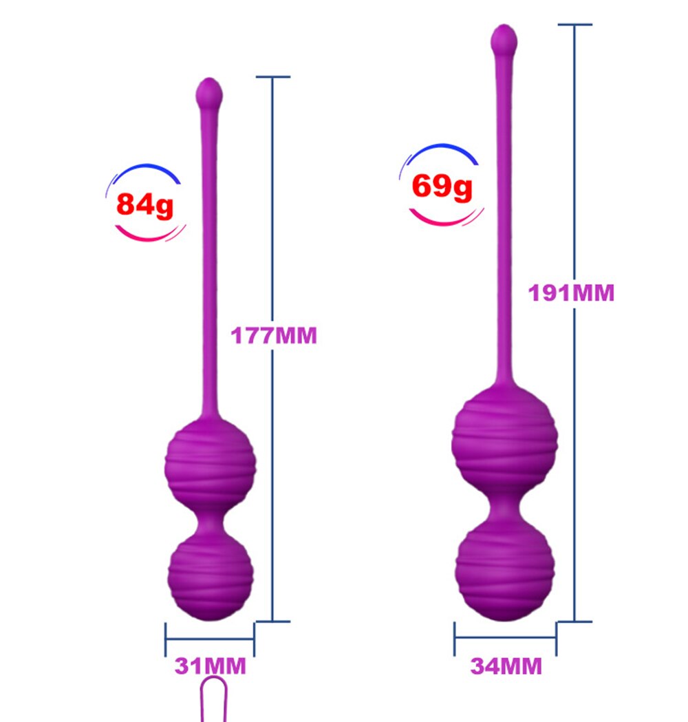 Carmine 4 Farklı Boyutta ve Ağırlıkta Wireless Kumandalı Kegel Egzersizi Topları