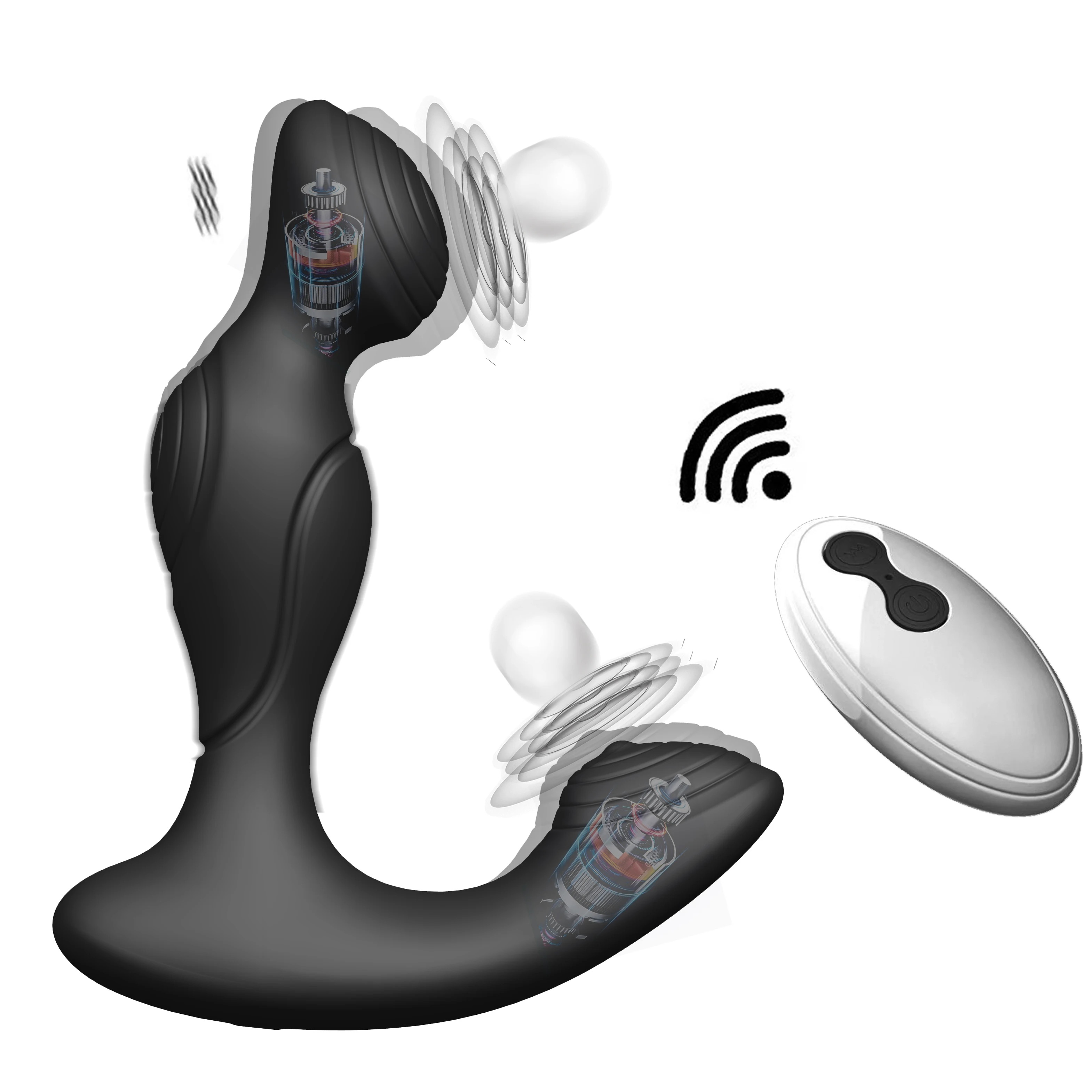 Carmine Wireless Kumandalı 10 Titreşim Modlu Anal Vibratör