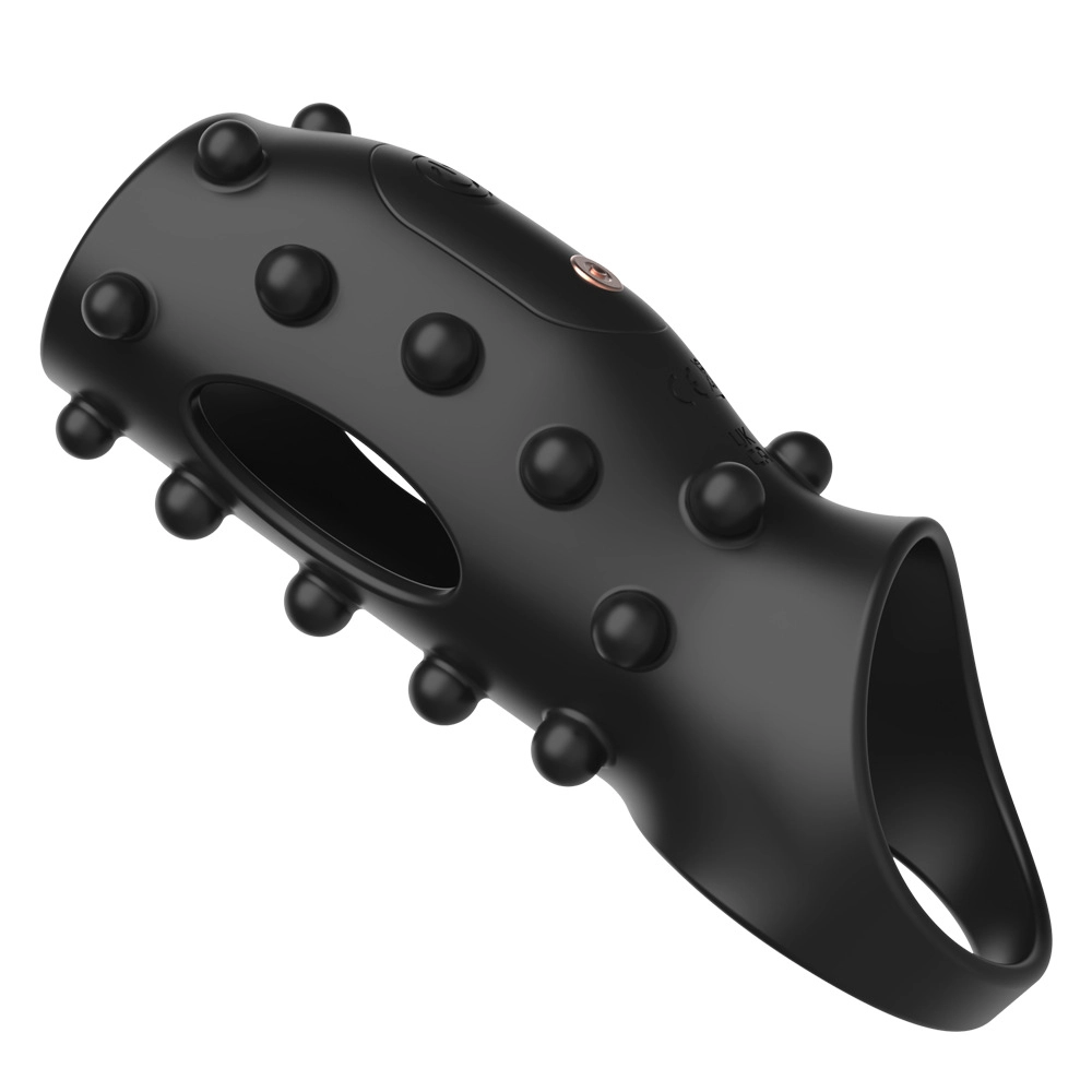 Carmine G Noktası Uyarıcılı Tırtıklı Titreşimli Modlu Penis Kılıfı