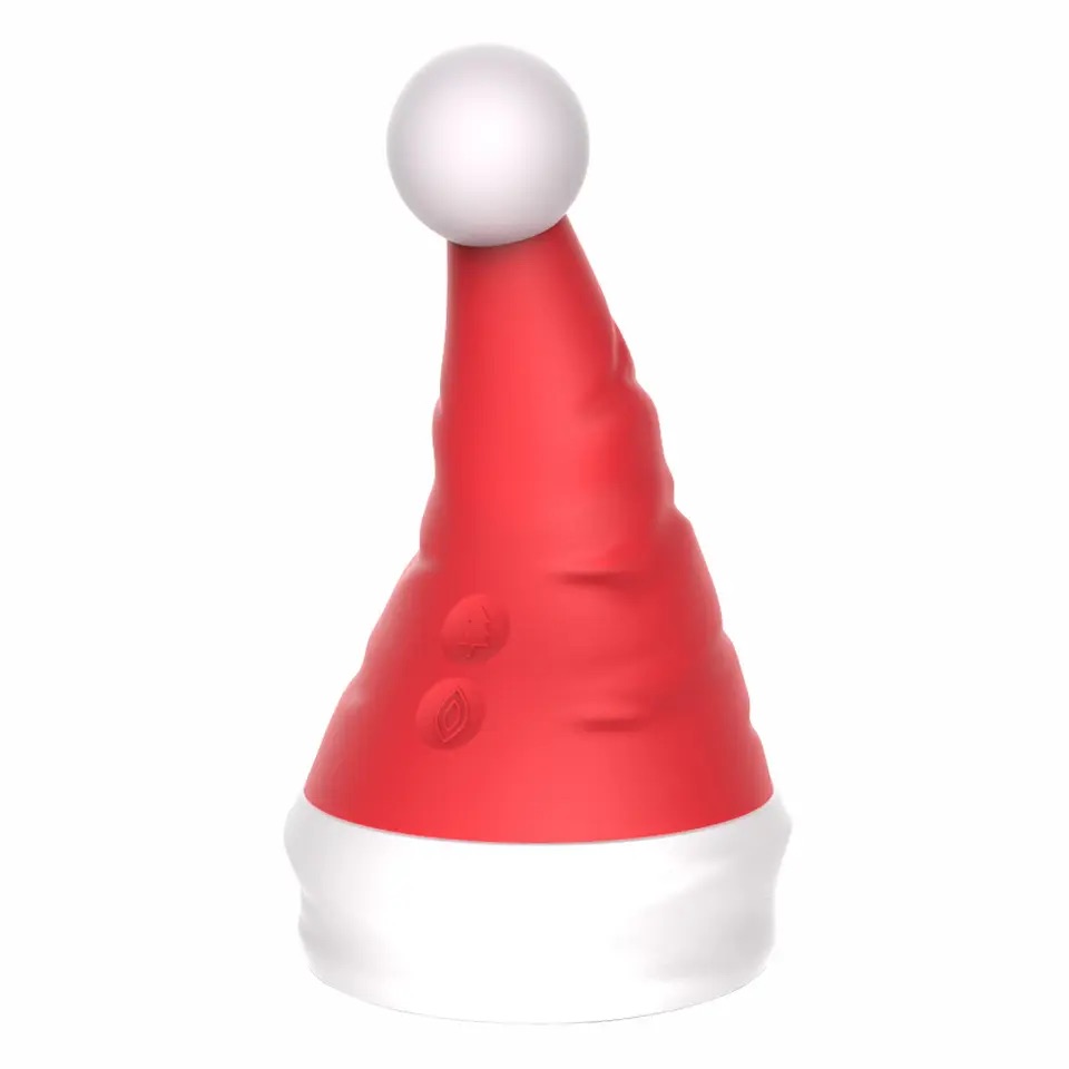 Carmine 10 Modlu Titreşimli Şarj Edilebilir Su Geçirmez Yılbaşı Noel Şapkası Model Vibratör