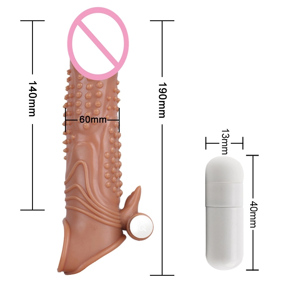 Carmine Klitoris Uyarıcılı Titreşimli Penis Kılıfı Prezervatif