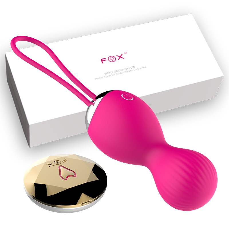 FOX Wireless Kumandalı Yumuşak Silikon Kegel Egzersiz Topları Yumurta Vibratör