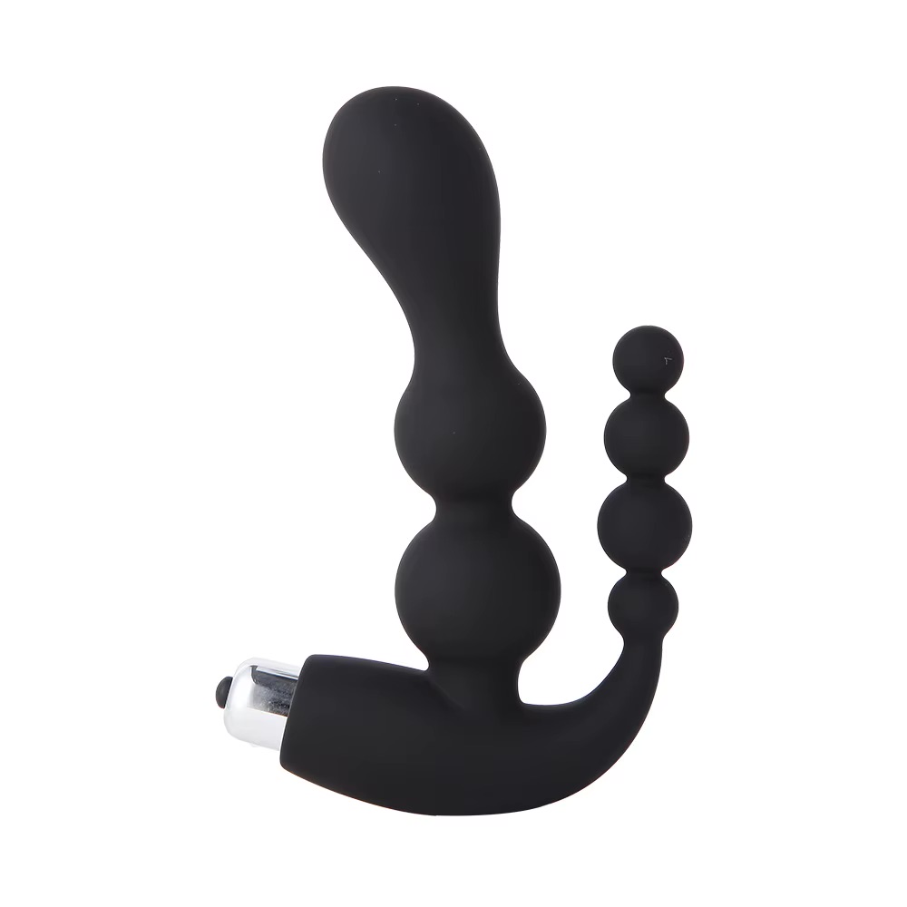 Carmine Pürüzsüz Silikon Titreşimli Vajinal ve Anal Plug