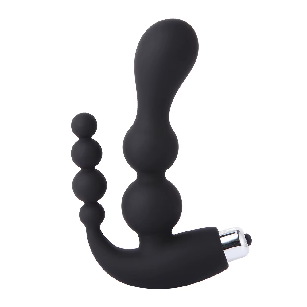 Carmine Pürüzsüz Silikon Titreşimli Vajinal ve Anal Plug