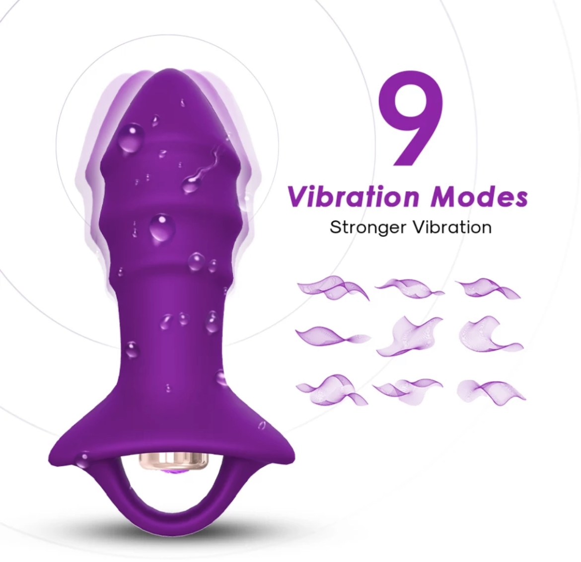 Kylin Wireless Kumandalı Su Geçirmez Titreşimli Anal Vibratör