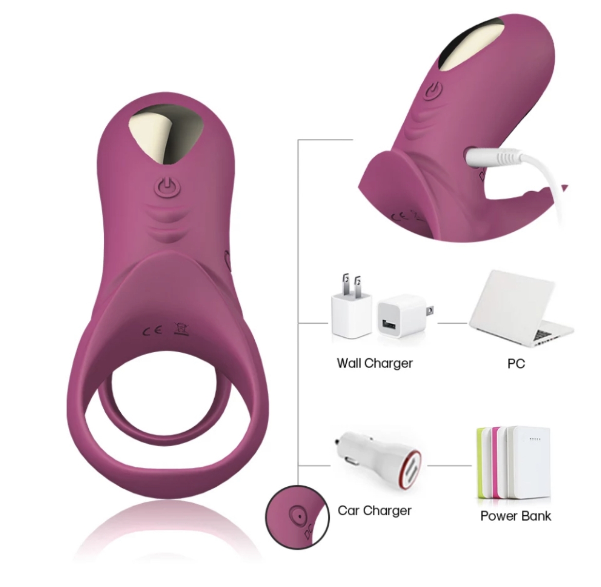 Ranger Wireless Kumandalı Su Geçirmez Çift Titreşimli Lüks Penis Halkası