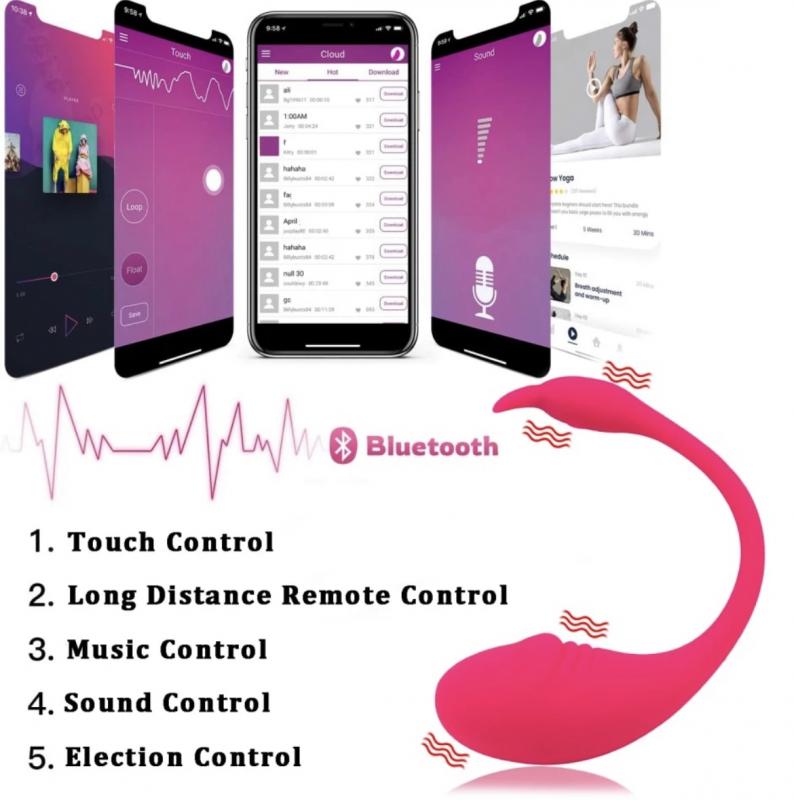 Carmine Uzak Mesafe Akıllı Telefon Kontrollü Su Geçirmez Şarjlı Vibratör