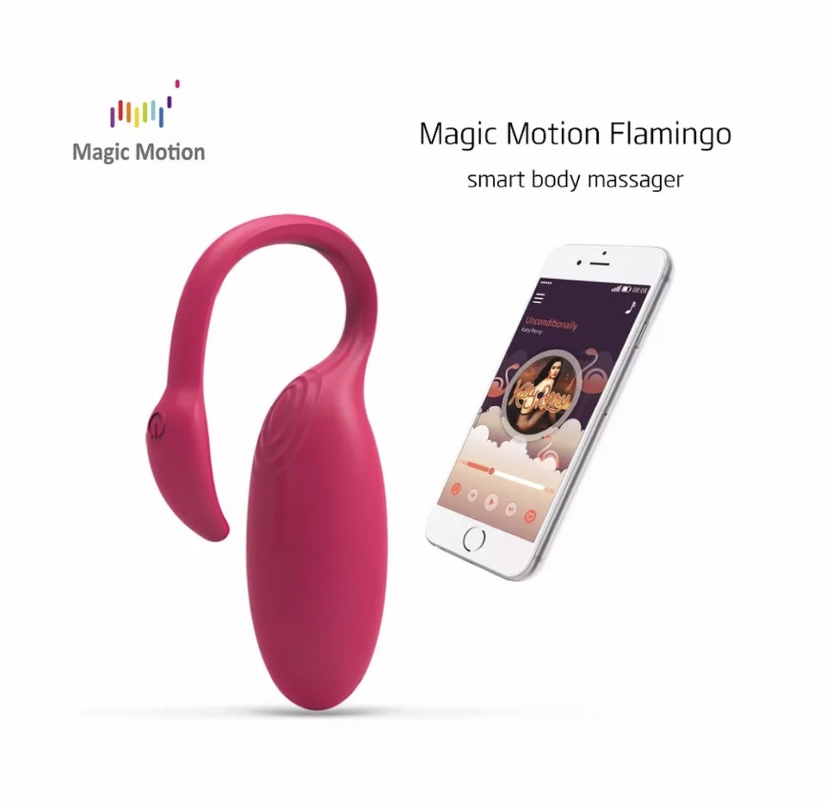 Magic Motion Flamingo Akıllı Telefon Uyumlu Mini Lüks Vibratör