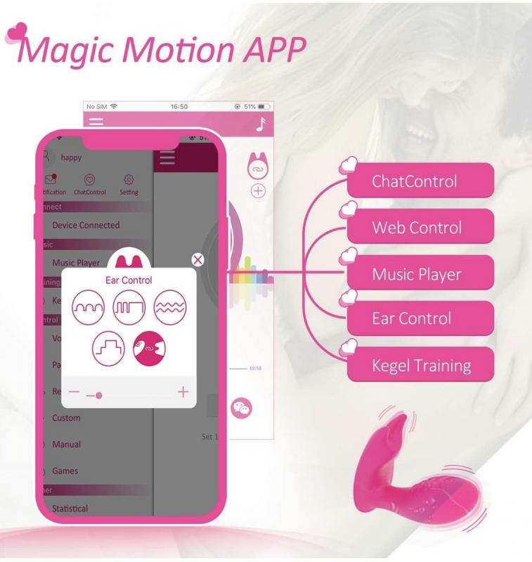 Magic Motion Eidolon Akıllı Telefon Uyumlu G-Bölgesi ve  Klitoris Uyarıcı Giyilebilir Vibratör