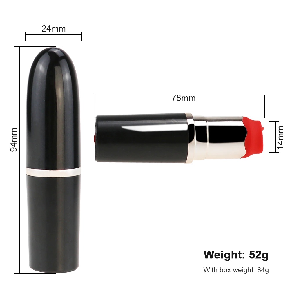 Carmine 10 Modlu Dil Simülatörlü Titreşimli Şarj Edilebilen Mini Ruj Bullet Vibratör