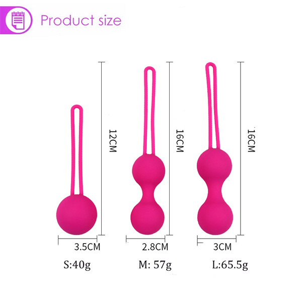 Carmine 3 Farklı Ağırlıkta Vajinal Anal Kegel Toplar ve Mini Vibratör