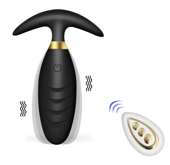 Carmine Wireless Kumandalı Su Geçirmez Giyilebilir Titreşimli Anal Vibratör Plug