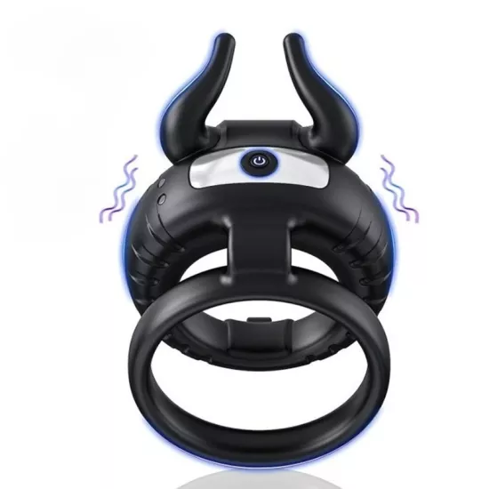 Carmine Klitoris Uyarıcılı Titreşimli Şarjlı Penis Halkası