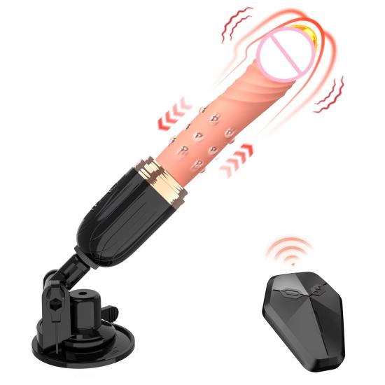 Carmine Git Gel Yapabilen Isıtmalı ﻿Kumandalı Vantuzlu Sex Makinesi