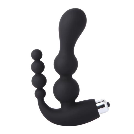 Carmine Pürüzsüz Silikon Titreşimli Vajinal ve Anal Plug
