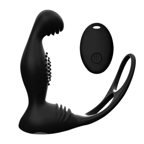 Carmine Wireless Kumandalı Özel Başlıklı Titreşimli Penis Halkası Anal Vibratör